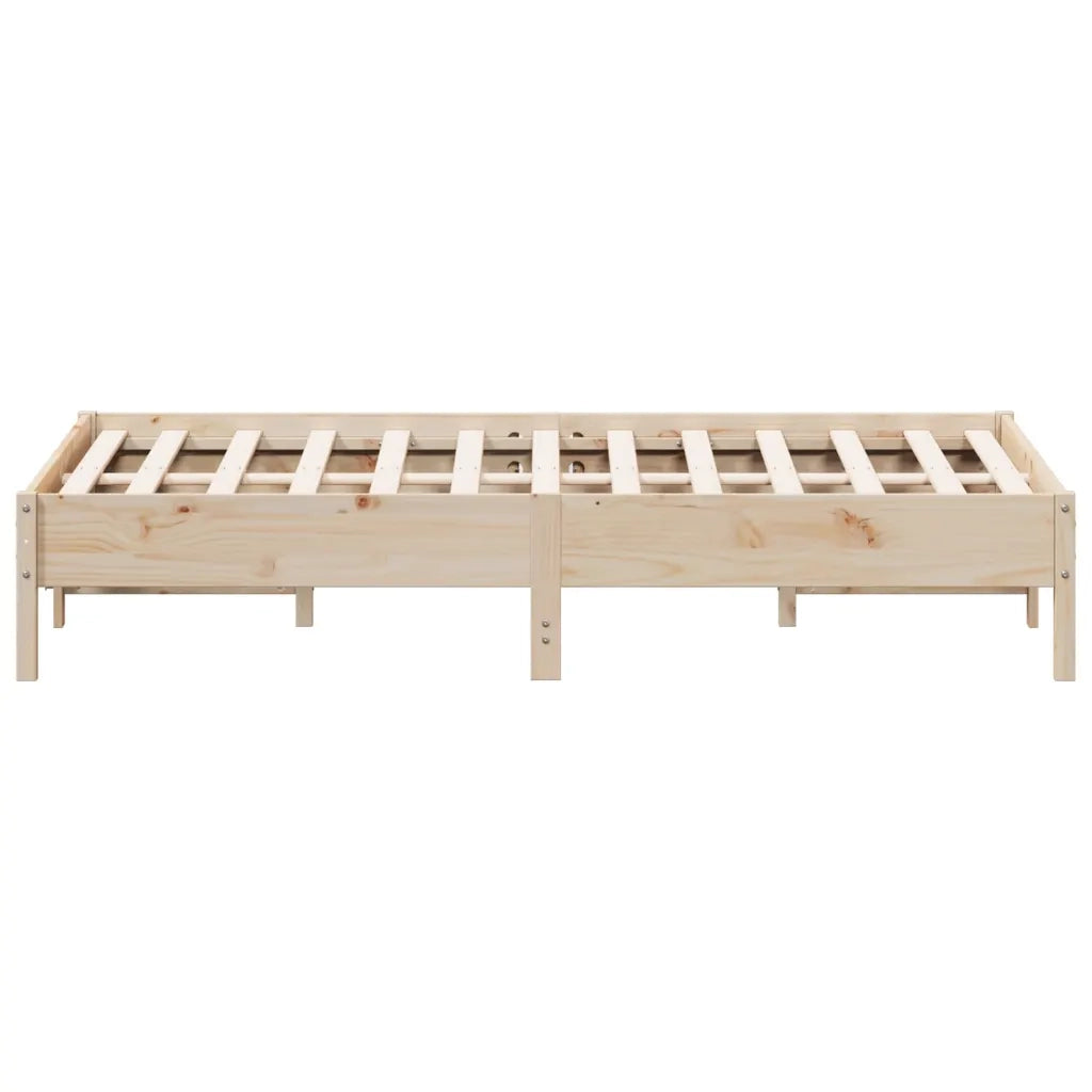 Letto matrimoniale | Letto per adulti | Letto senza Materasso 160x200 cm in Legno Massello di Pino