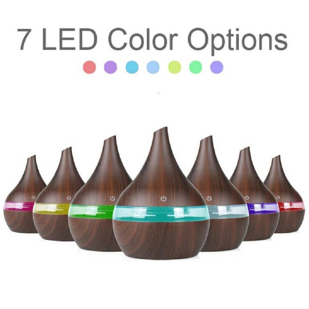 Trade Shop - Aromaterapia 7 Led Umidificatore Ultrasuoni Usb Depuratore Diffusore Aromi Yx041 -
