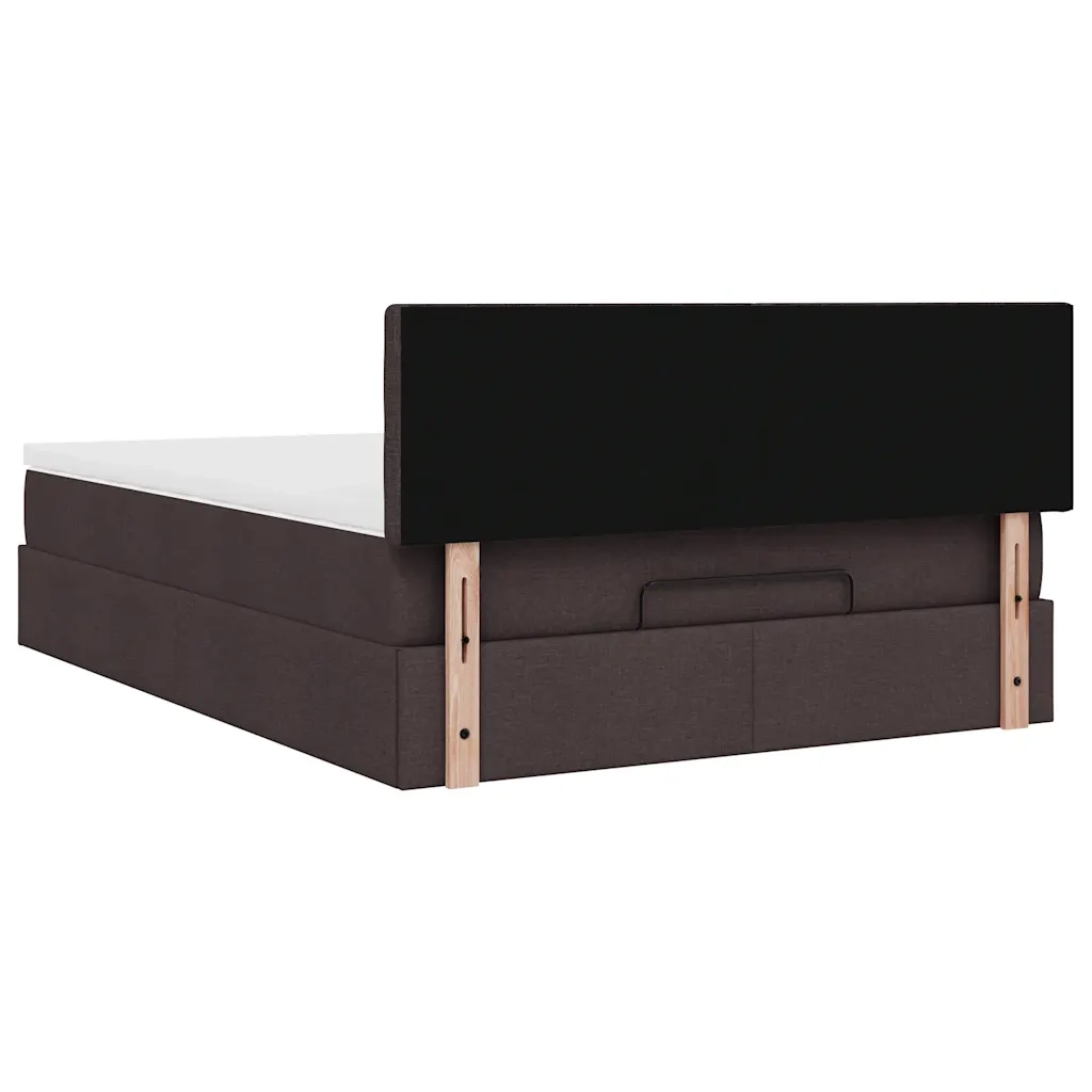Struttura Letto Pouf con Materasso 140x200 cm in Tessuto 3311632