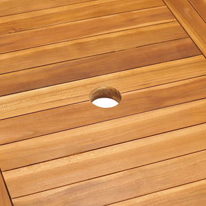 Set da Pranzo da Giardino 9 pz in Legno Massello di Teak cod mxl 67273