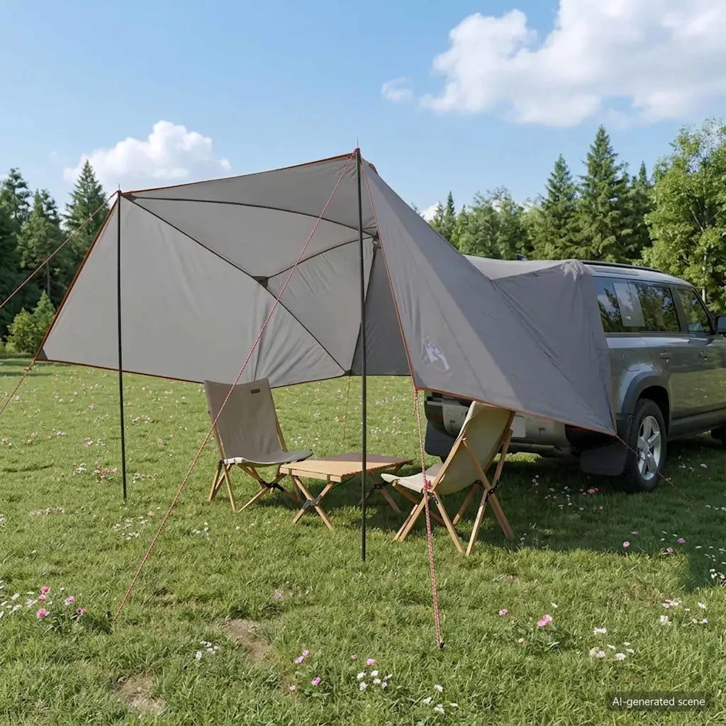 Tenda da auto con tetto Grigio e arancione 308 x 215 x 220 cm 42028549