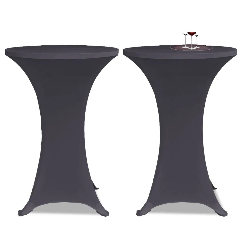 Copertura Elastica per Tavolo 70 cm Antracite 2 pz 131429