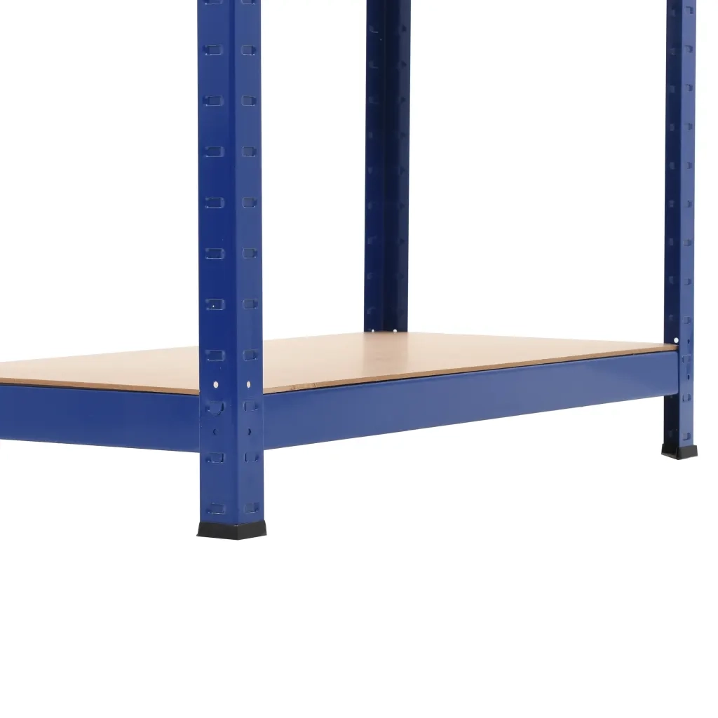 Mensola 4 Strati Blu in Acciaio e Legno Multistrato cod mxl 42927