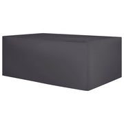 Copertura per mobili da giardino Tessuto rivestito in PVC nero 275 x 230 x 70 cm