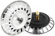 Gootsteenzeef in acciaio inossidabile - impermeabile all'acqua - 2 pezzi - Ø 80 mm - acciaio inossidabile 304