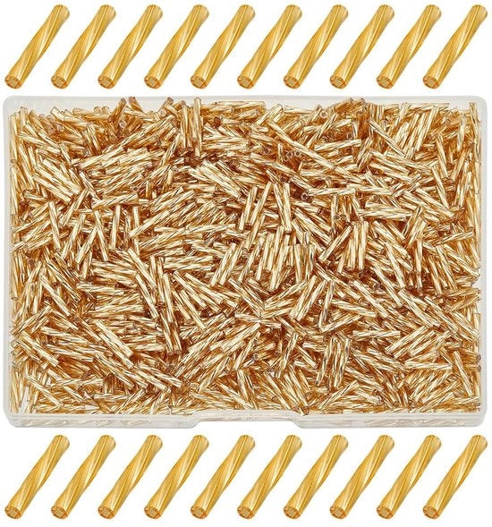 Kralen in vetro 1000 pezzi - 12 mm x 2 mm - foratura 0,5 mm - kralen rotondi - per creare gioielli - ideale per il fai da te