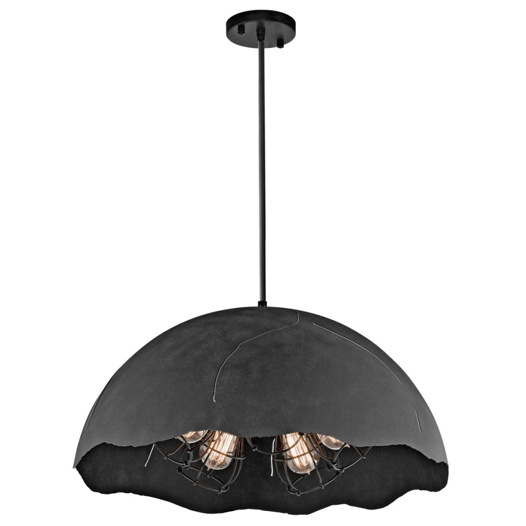 Lampada a sospensione Kichler Fracture 5xE27 zinco anticato