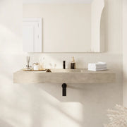 Lavabo sospeso in hpl 120cm effetto cemento | Baikal