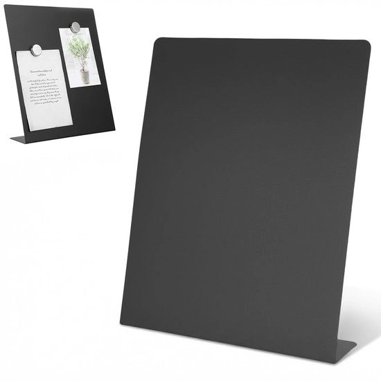 Tavolo Magnetico Nero - 11x8,5x2,4 cm - Metallo - Magnetico - Tavolo da Appunti - Tavolo di Presentazione - Utilizzo Versatile