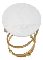 Tavolinetto Spiral Marble cm Ø 27,5X47,5