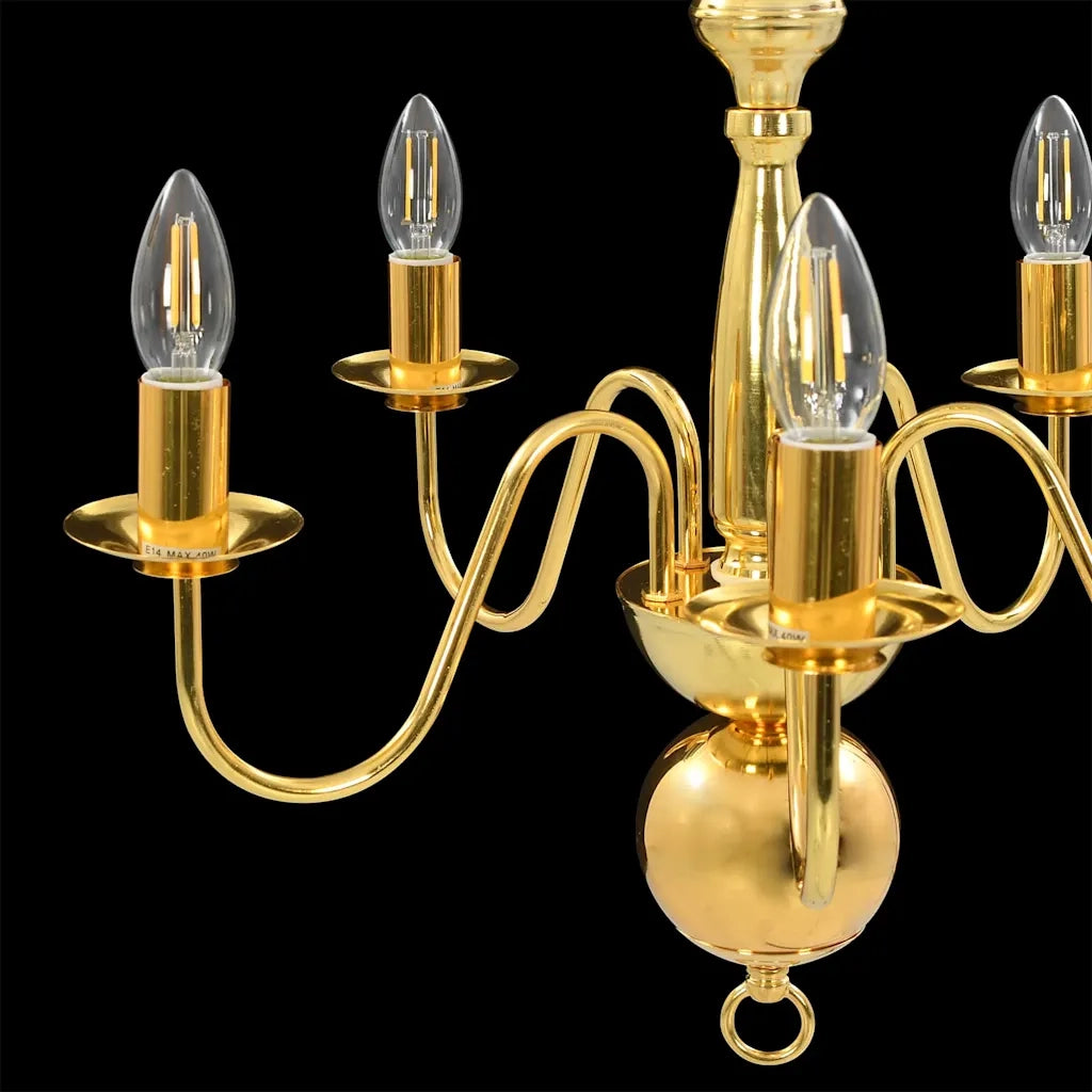 Lampadario Oro 5 Lampadine Attacco E14 CFW1316018