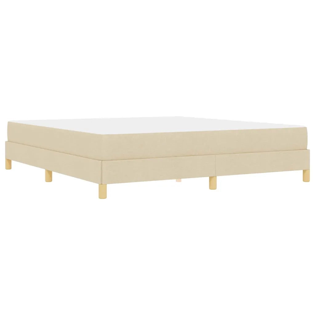 vidaXL Letto a molle Crema e Marrone 180 x 200 cm