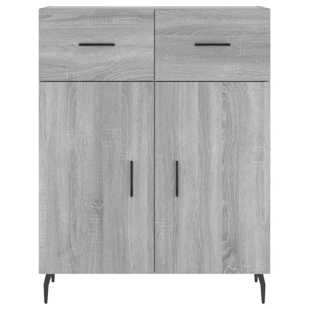 Buffet credenza cassettiera armadio mobile contenitore organizer cucina soggiorno Sonoma 69,5 x 34 x 90 cm legno ingegnerizzato grigio 02_0036469