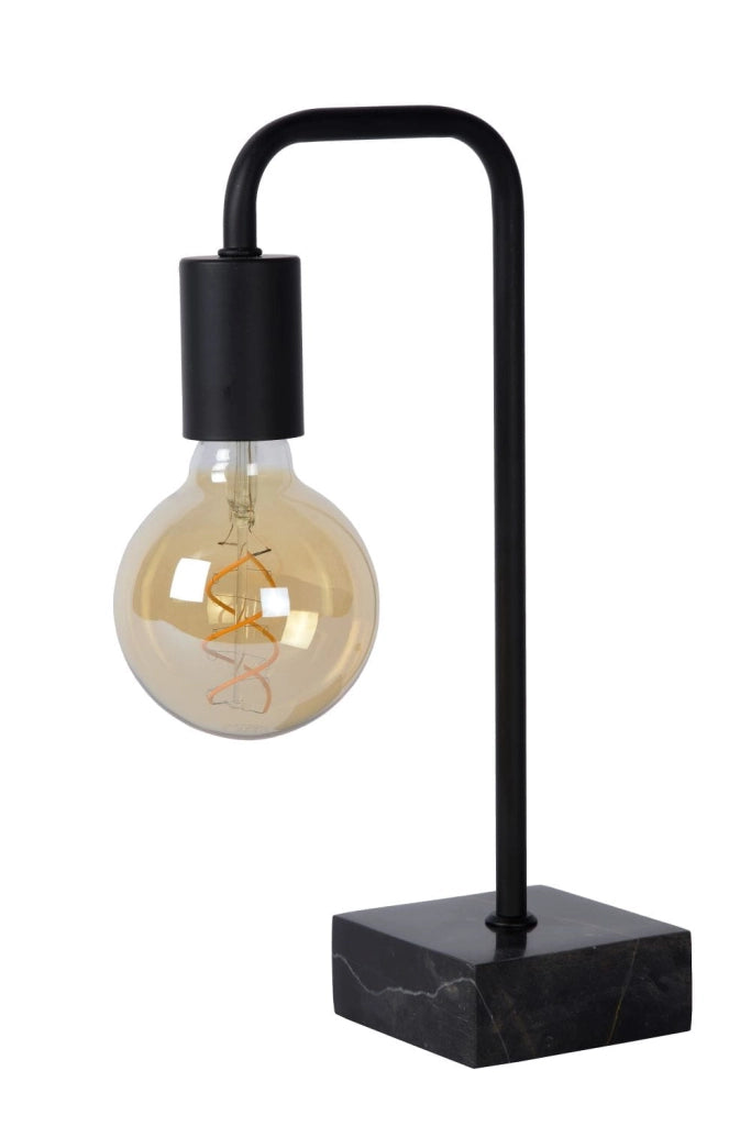 Lampada da tavolo Lucide Lorin marmo nero E27 40W 45565/01/30