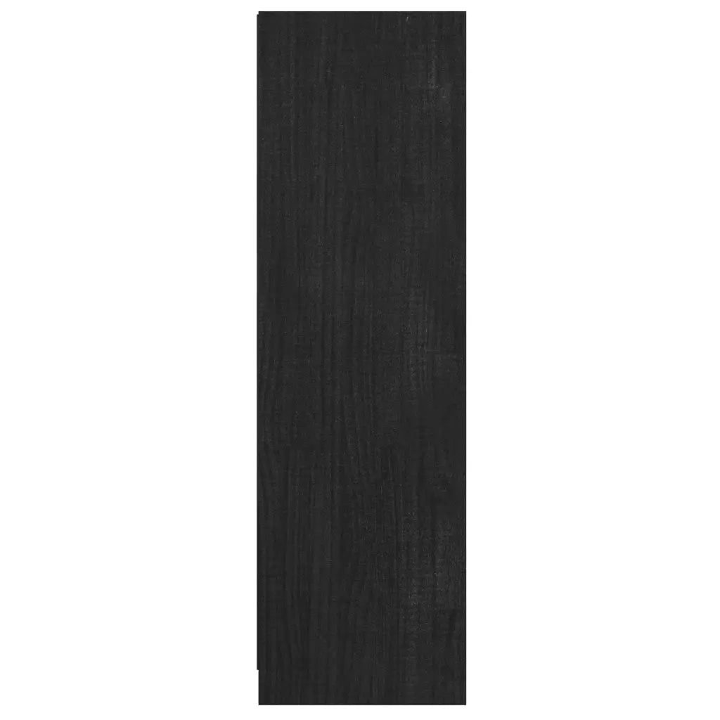 Libreria/Divisorio Nero 36x33x110 cm in Legno Massello di Pino cod mxl 16074