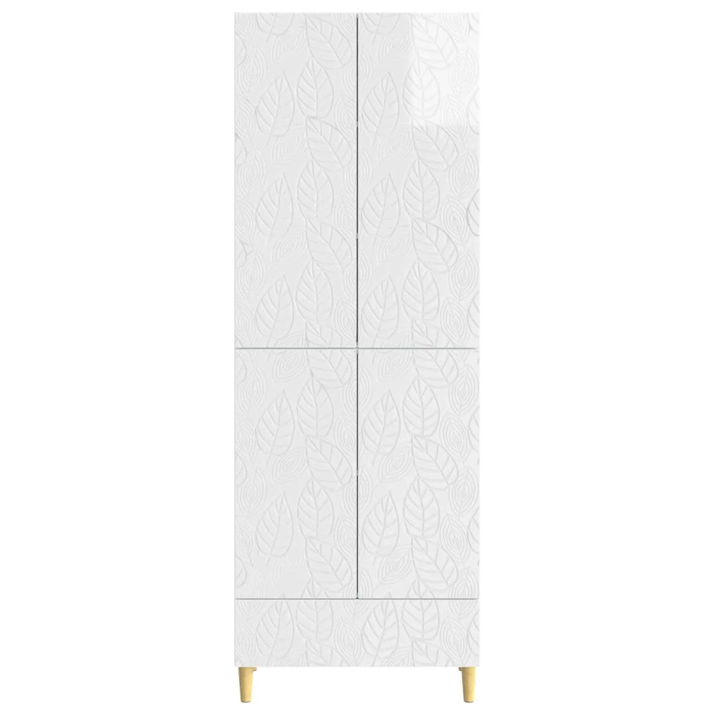 Set di armadi 2 pcs Bianco Lucido Legno ingegnerizzato 3416695
