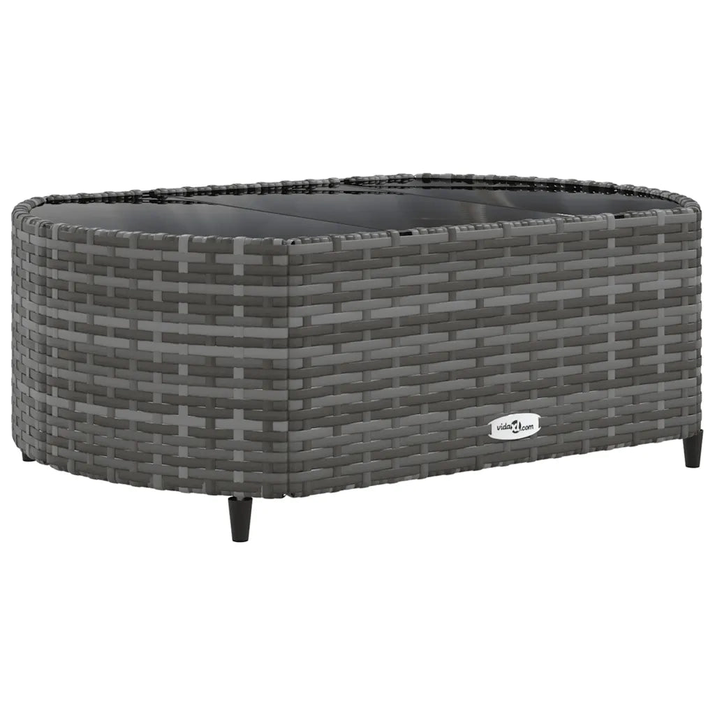 Set Divano da Giardino 6 pz con Cuscini Grigio in Polyrattan