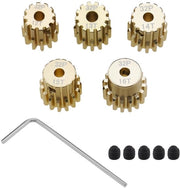 Set di ingranaggi a pinione 5 pezzi - 12T/13T/14T/15T/16T - Lega di alluminio - 32DP - Compatibile con 1/10 RC auto - Duraturo e solido - Ingranaggio a denti