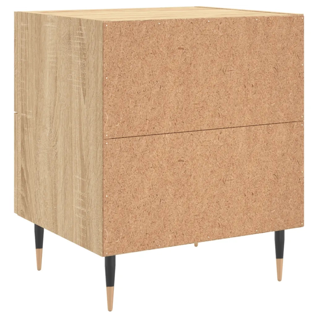 vidaXL Comodino Rovere Sonoma 40x35x47,5 cm in Legno Multistrato