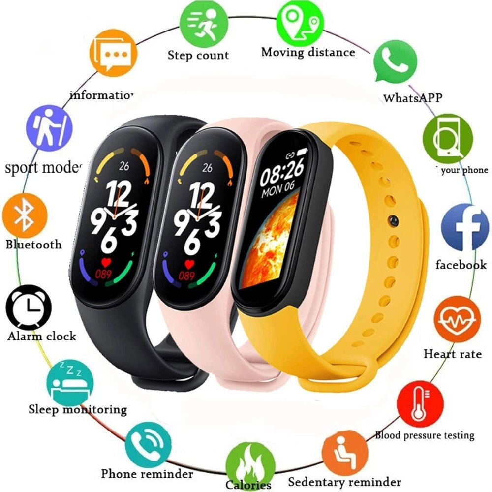 Trade Shop - Smartwatch Orologio Contapassi Fitness Sportivo Bracciale Bluetooth Cardio Sport -