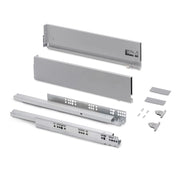 Cassetto esterno Vertex con regolazione 3D altezza 131mm, 40kg, profondità 350mm, Acciaio, Grigio antracite
