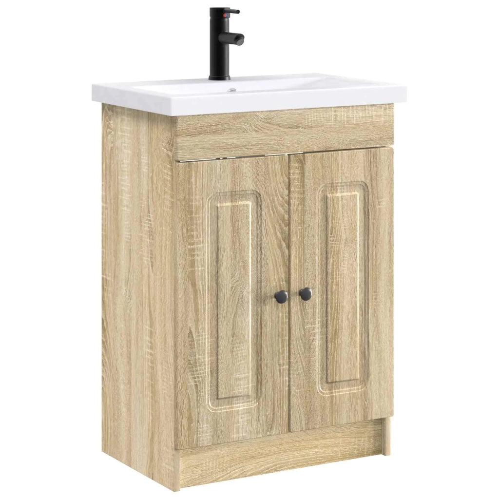 Set di mobili per il bagno Rovere Sonoma 56 x 37,5 x 81 cm 3404166