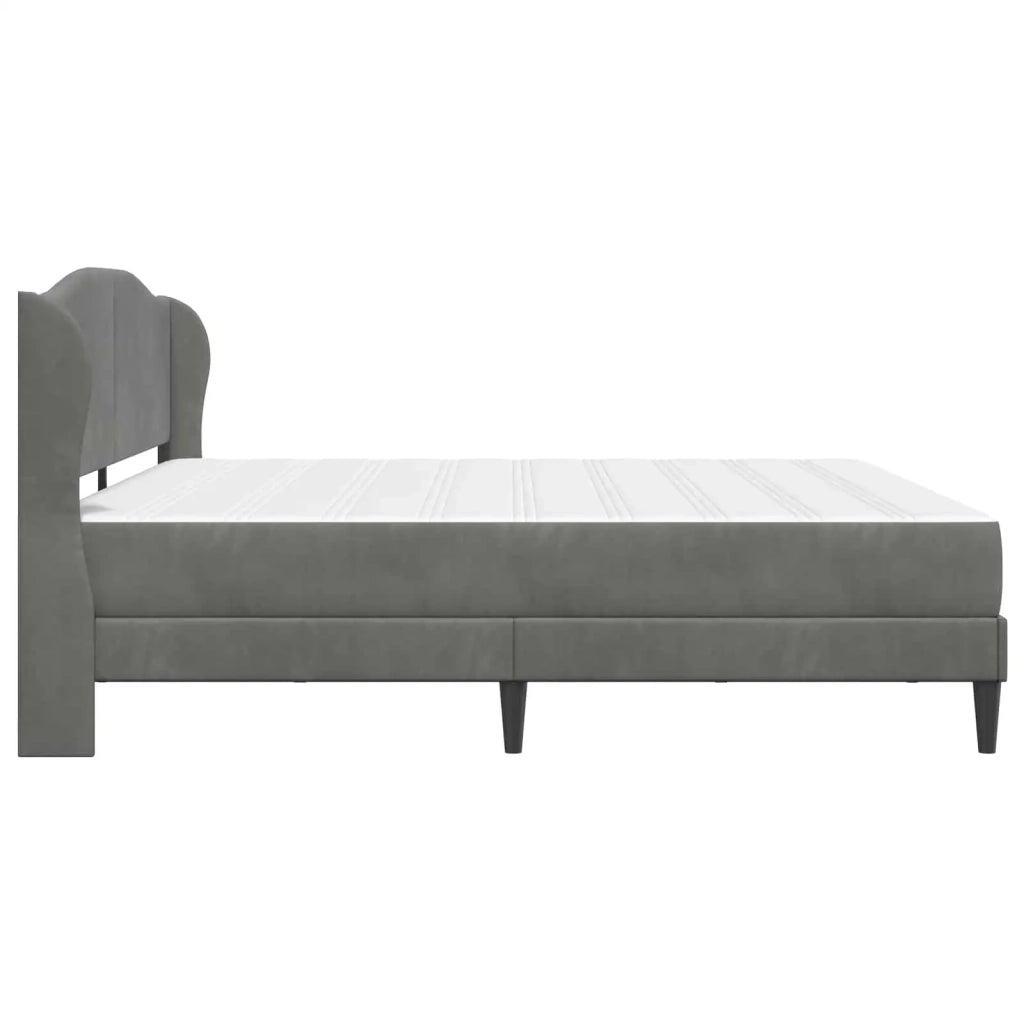 Struttura del letto Grigio Scuro 180 x 200 cm Velluto