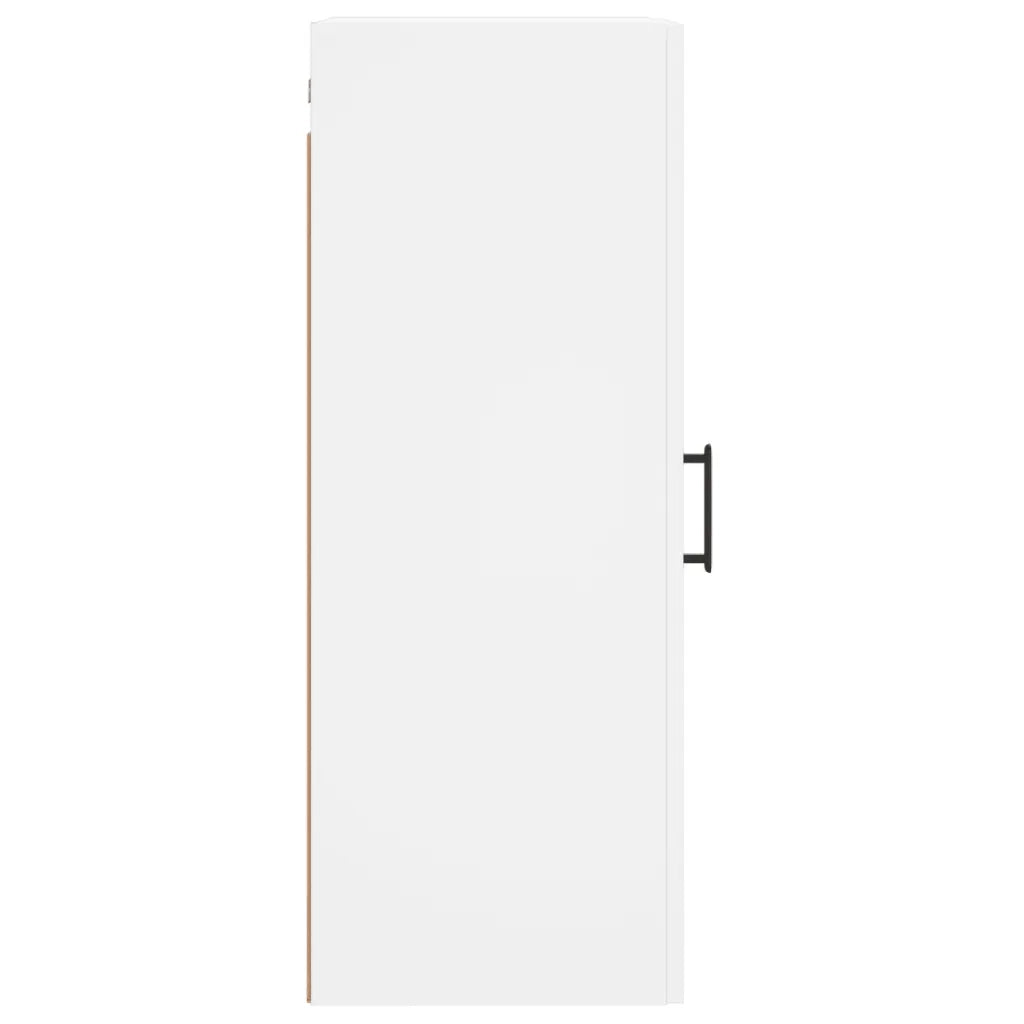 Mobiletto a muro di design pratico e funzionale dimensioni 34,5 x 34 x 90 cm in legno composito bianco codice 02_0048665