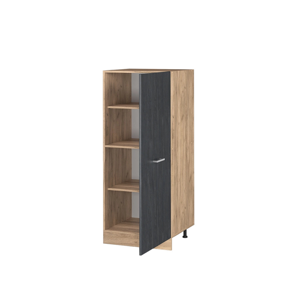 Vicco mobile cucina dispensa Calcestruzzo nero 60 cm
