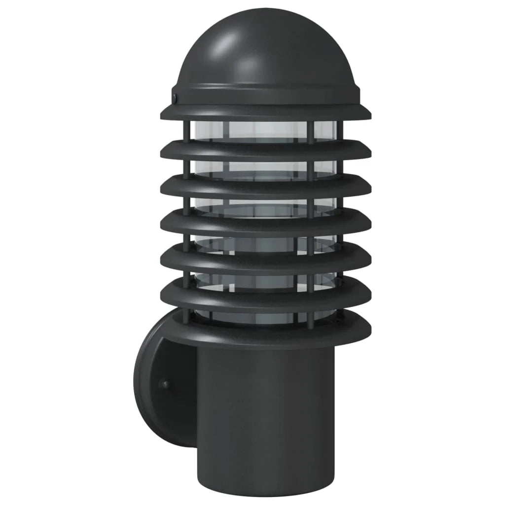 Applique da esterno versatile di design per giardino 15 x 15 x 33,5 cm acciaio inox nero 02_0056571