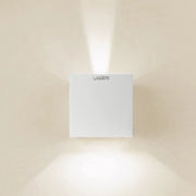 Trade Shop - Applique Led Cubo Lampada Da Parete Wisdom 6w 810lm Luce Regolabile Updown Ip65 - -bianco Naturale      -