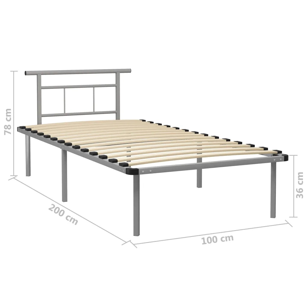 Giroletto Grigio in Metallo 100x200 cm