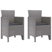 Sedia da Giardino 2 pz | Sedie da Esterno Grigio chiaro 53 x 49 x 85 cm
