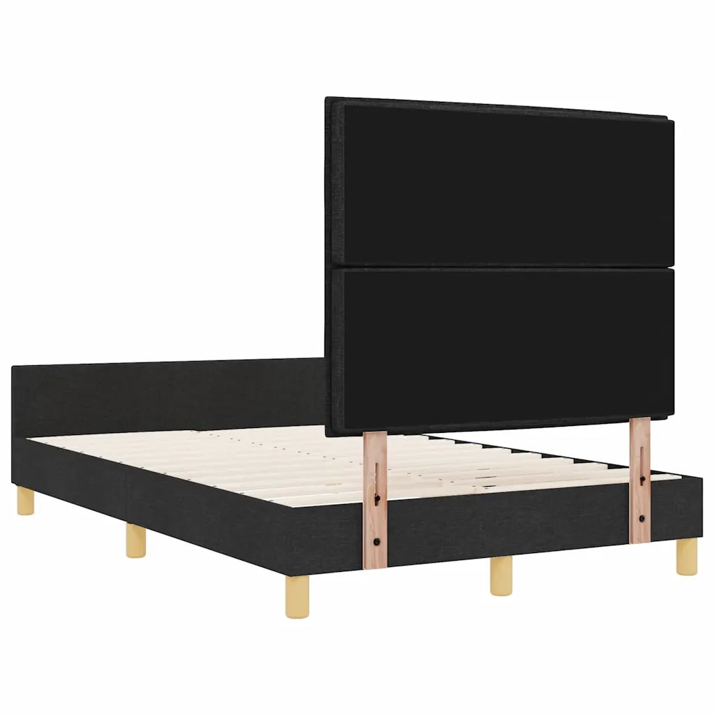 Struttura del letto con testiera Nero 120 x 190 cm Tessuto 3344636