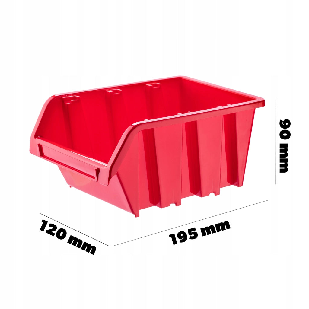 Set di 50 vassoi portaoggetti per officina KADAX, dimensioni 195x120 mm.