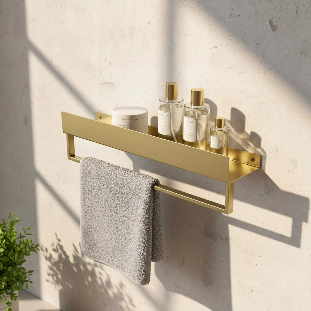 Mensola Da Bagno Sf01 45cm Gold Brush