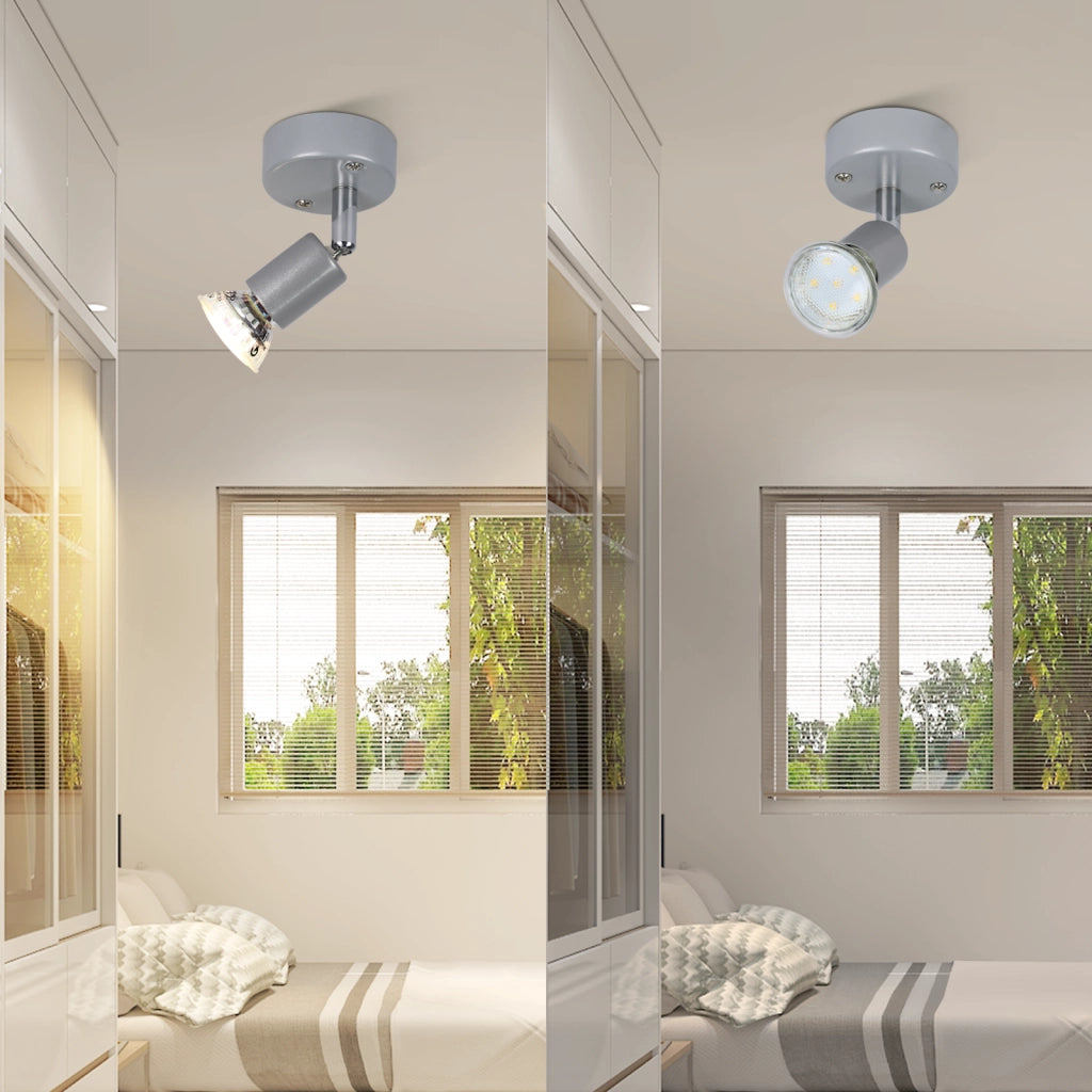 ZMH Faretto da soffitto moderni 1 fiamma GU10 con lampadina inclusa