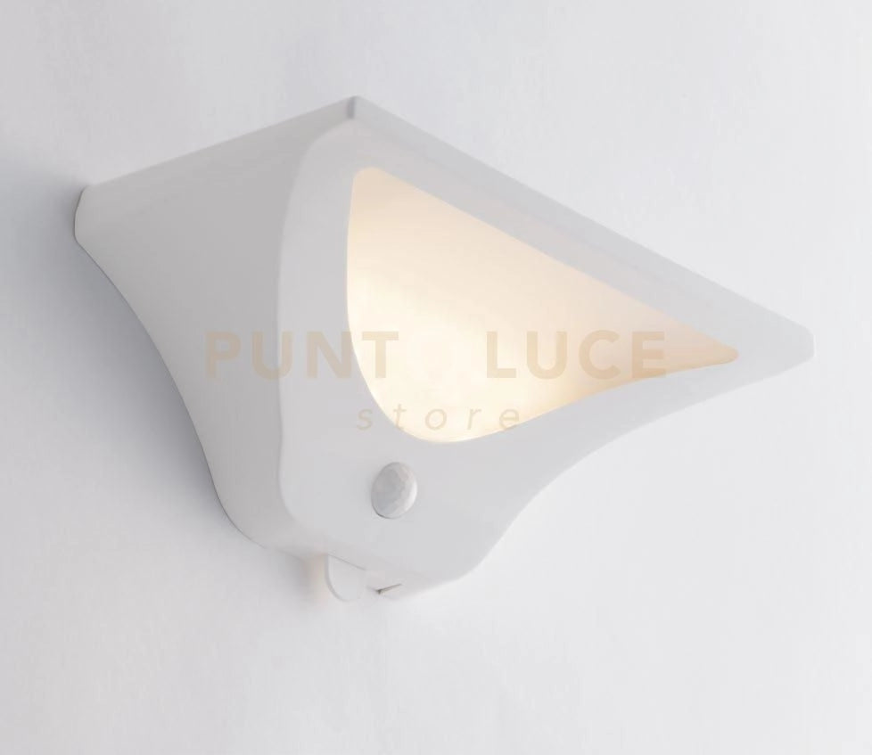 APPLIQUE LED SKYP BIANCA 3W 130LM 4000K CON PANNELLO SOLARE E SENSORE DI MOVIMENTO IP54 11,2X11,2X22,4CM