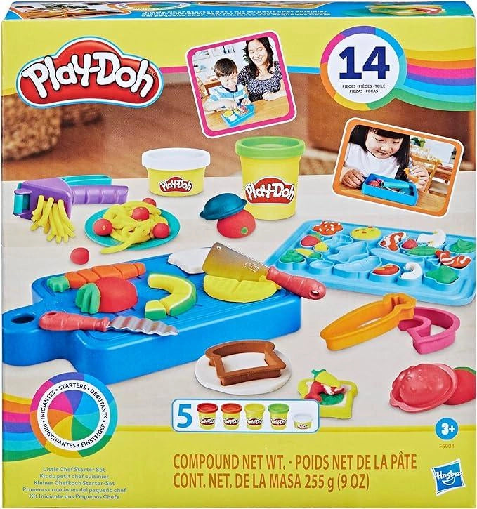 Play-Doh, Il Mio Primo Set da Chef, playset con 14 Accessori da Cucina,Hasbro,Eta 3+