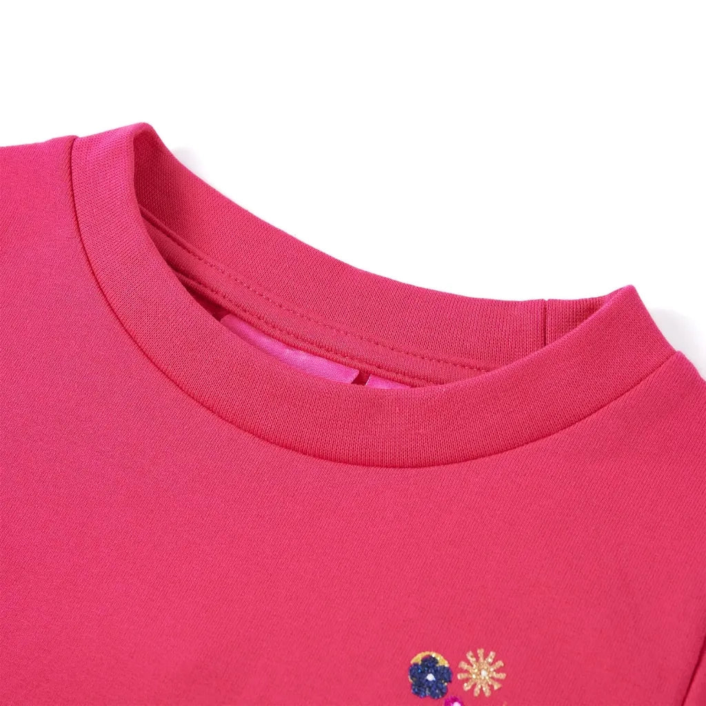 Felpa da Bambina Fucsia 104