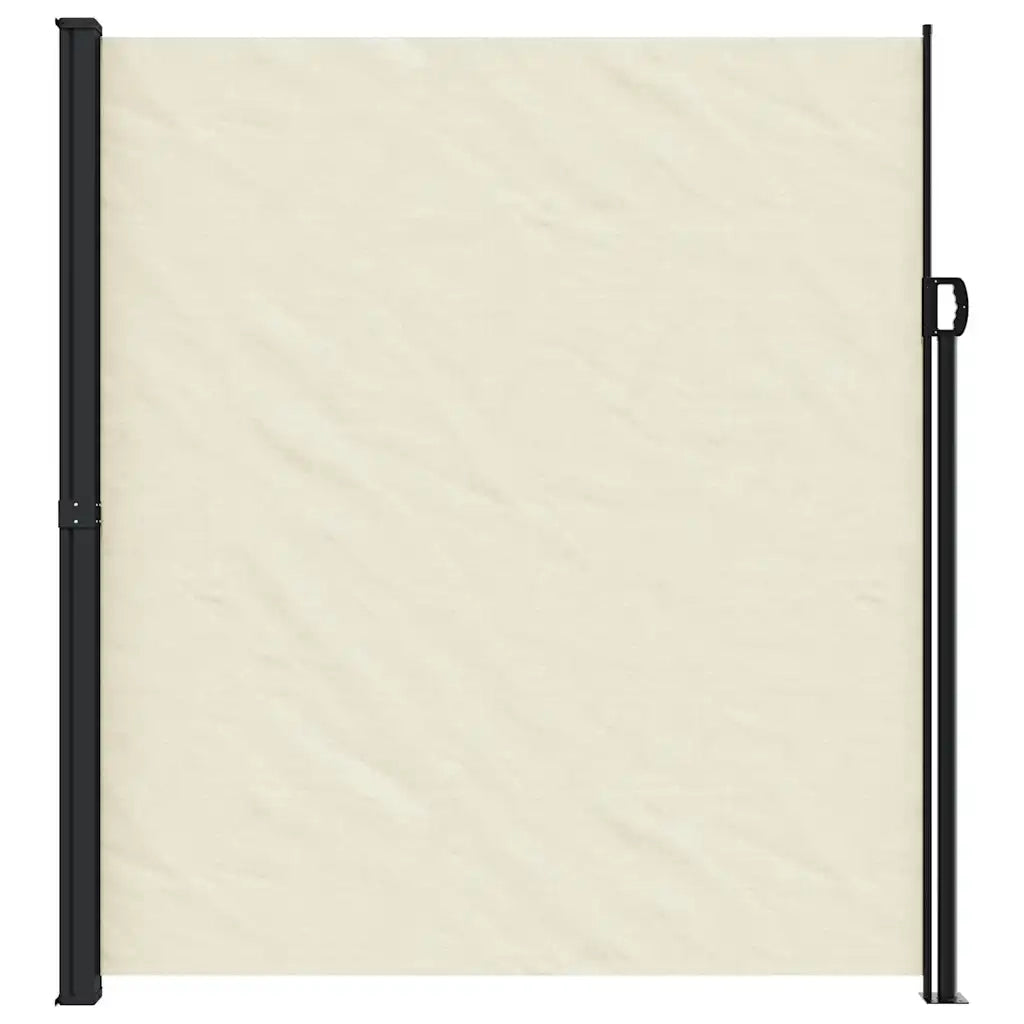 Tenda da Sole Laterale Retrattile-Tenda parasole per balcone per giardino Crema 220x500 cm