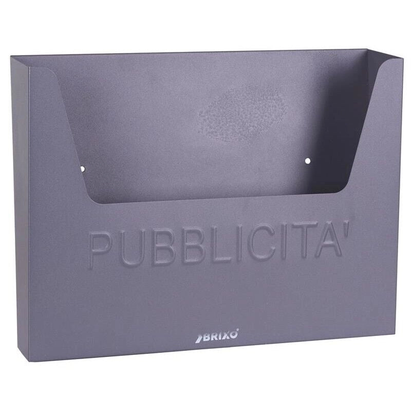 BRIXO HELLAS CASSETTA PUBBLICITÀ IN LAMIERA 34 X 5 X H 25,5 CM