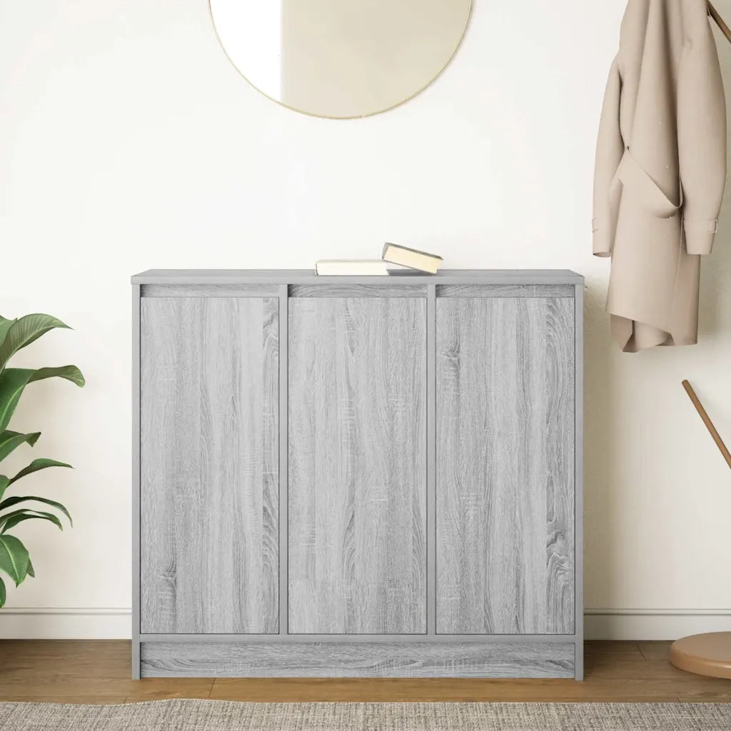 vidaXL Credenza Grigio Sonoma 85x34x76 cm in Legno Multistrato
