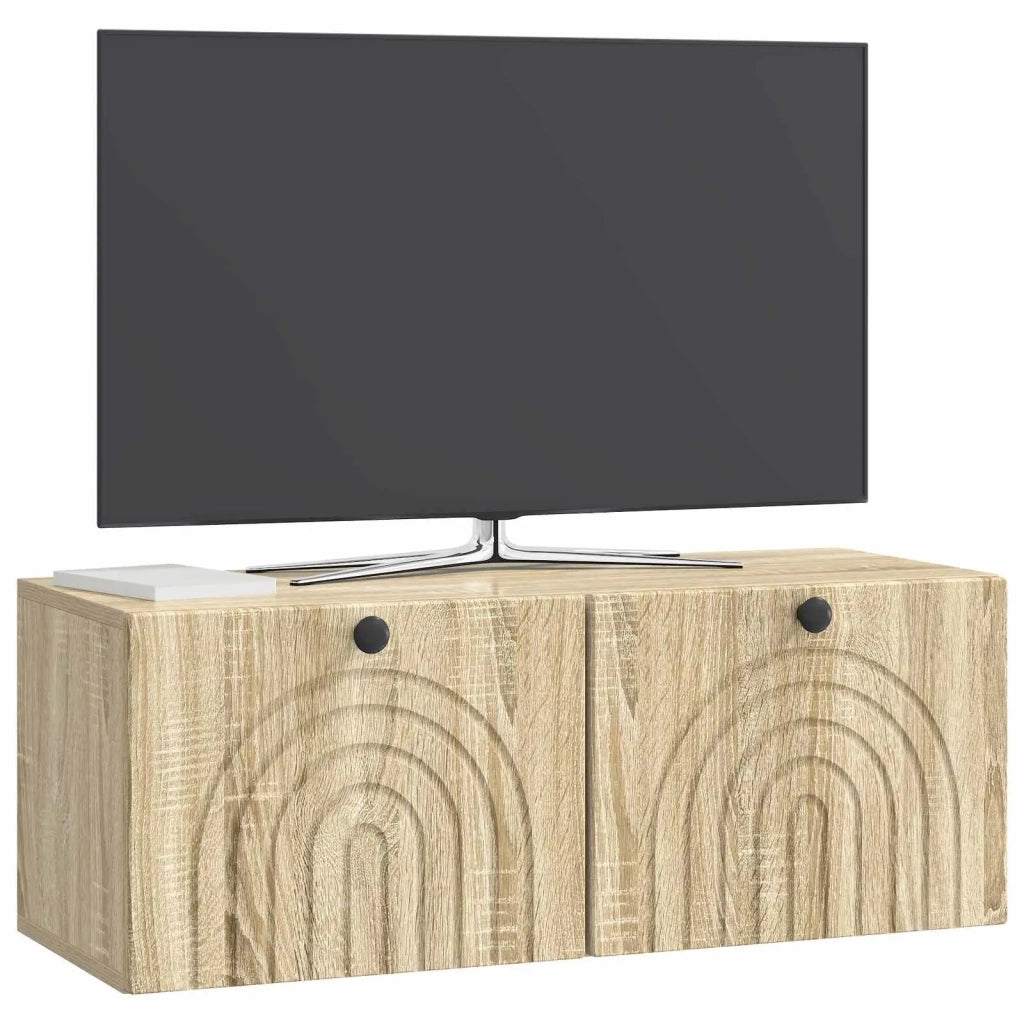 Mobile Porta TV da Muro Rovere Sonoma 78,5 x 31 x 30 cm
