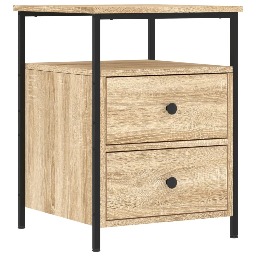 Comodino Rovere Sonoma 44x45x60 cm in Legno Multistrato 826005