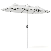 Ombrellone da Giardino Doppio ¨C zephmum ¨C Crema 295x152x222 cm