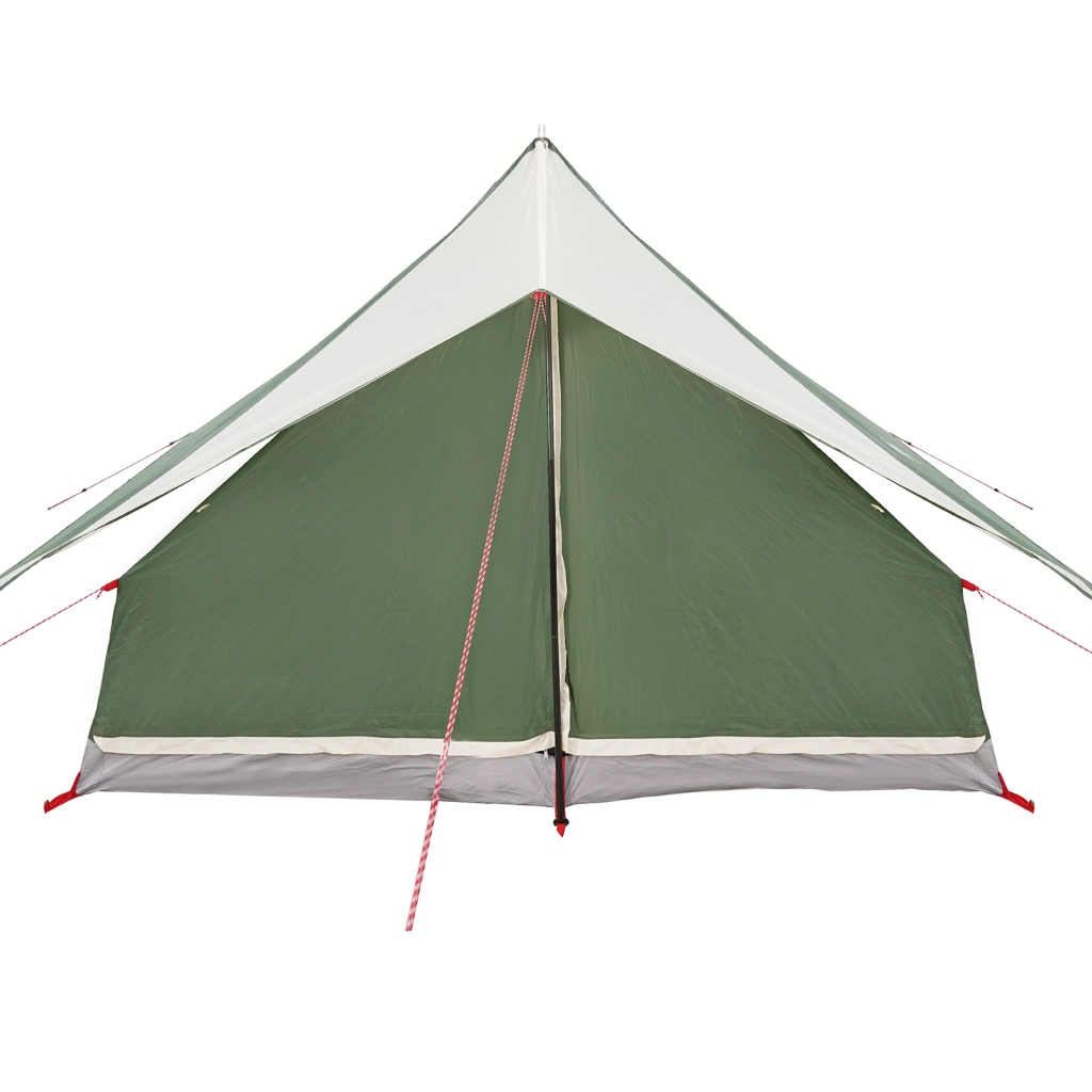 Tenda Familiare A-Frame per 7 Persone Verde Impermeabile