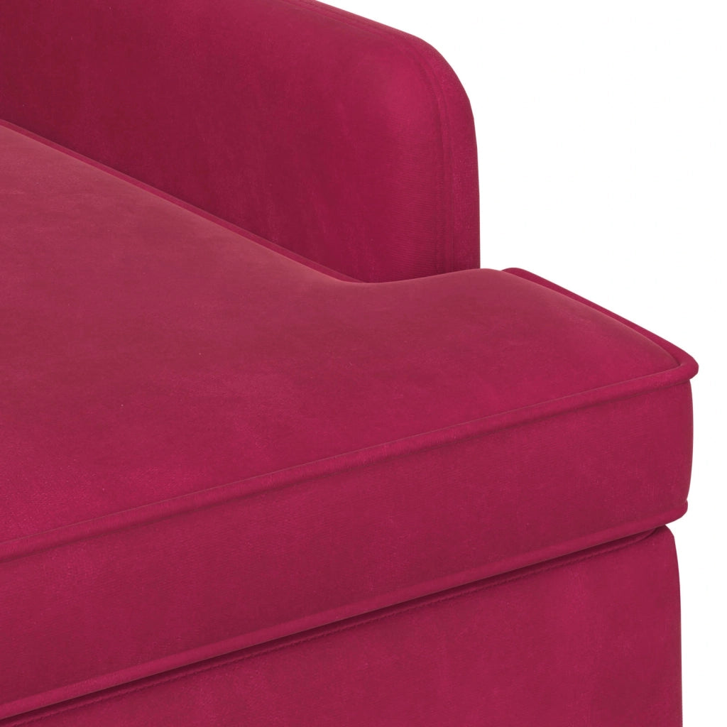 Loveseat con bottoni imbottiti Rosso Vino 111 x 65 x 79 cm 42041848