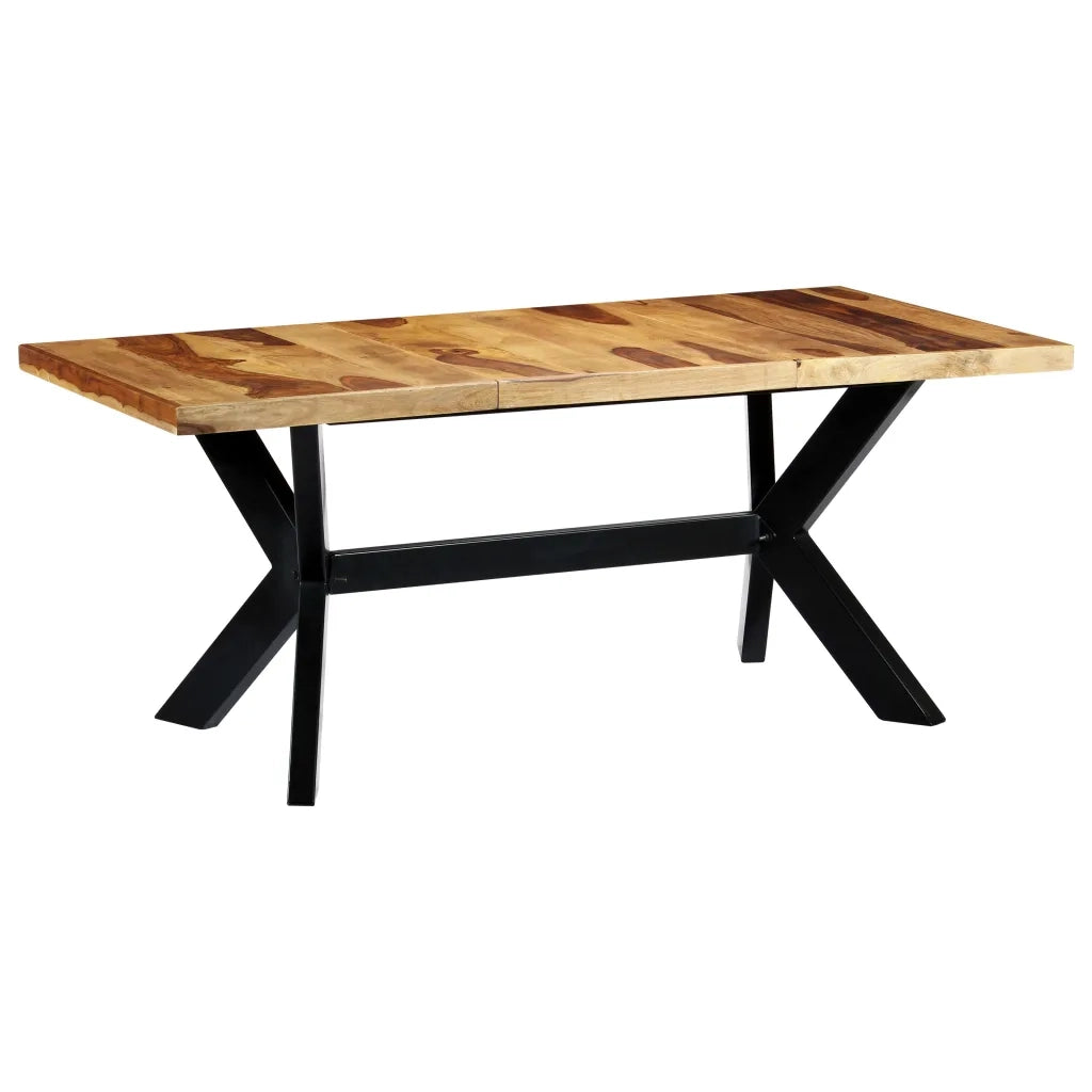 Tavolo da Pranzo 180x90x75cm in Legno Massello di Sheesham cod mxl 26291