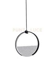 TOY-S1 C Sospensione in metallo nero e diffusore cristallo led 30W dimmerabile SDD 2800 - 5000k